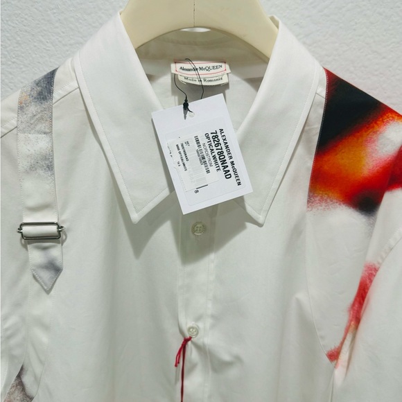 NWTS Alexander McQueen Abstract Harness Shirt - Picture 16 of 16